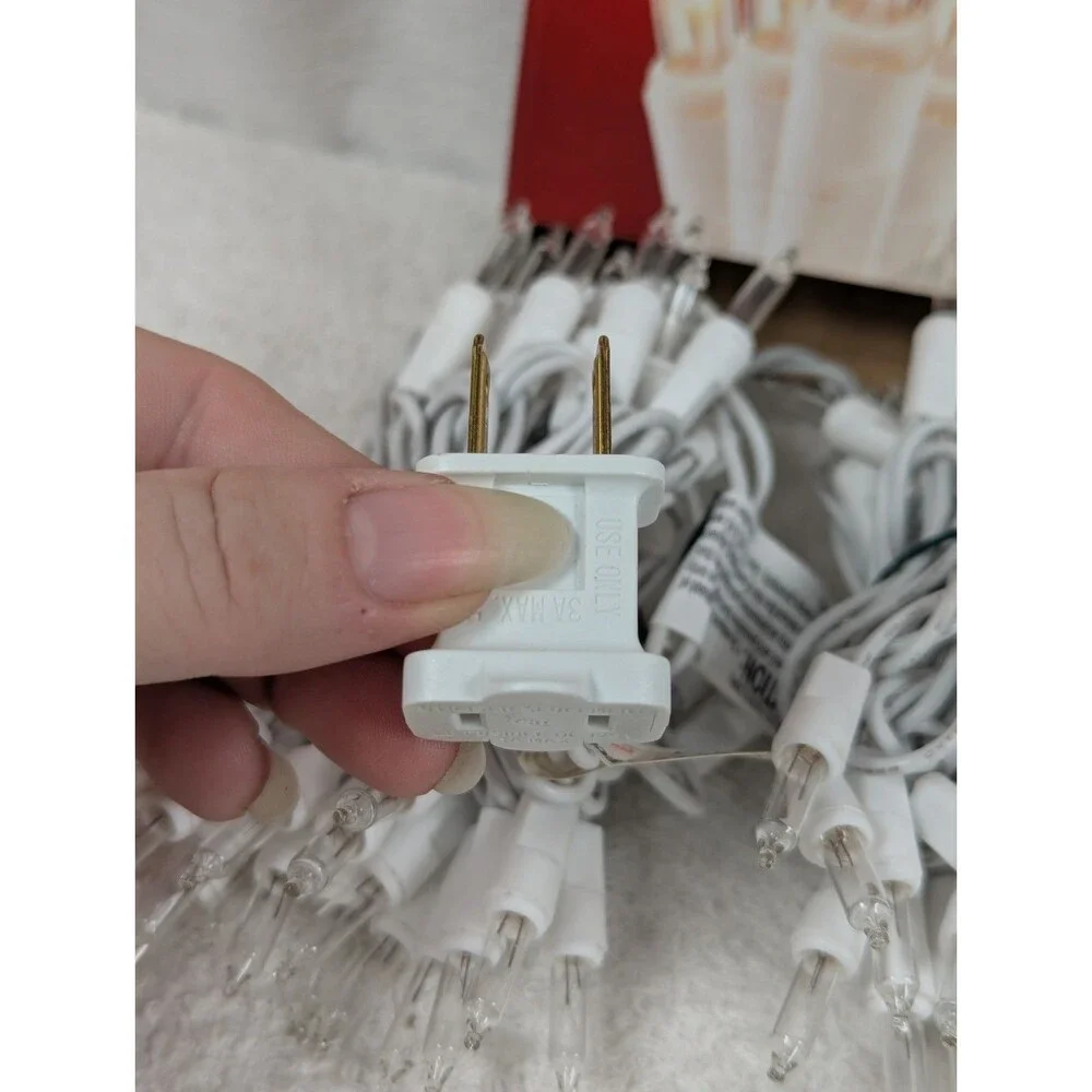 Christmas - Merry Brite - 70 Count - Mini Lights - Clear Bulb/White Wire -3 Pack
